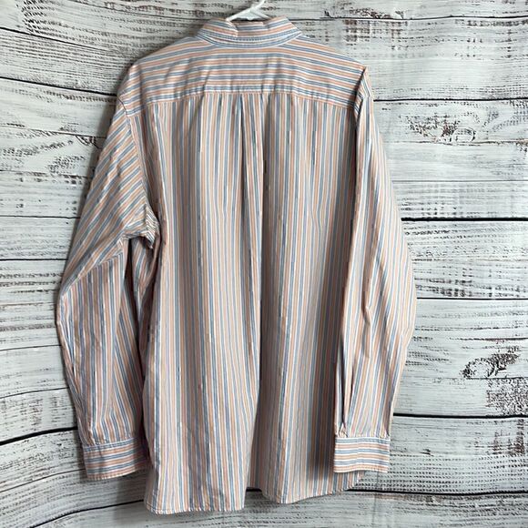 Ralph Lauren Shirt Mens Sz XL Classic Fit striped pony cotton Button Up Preppy - Picture 5 of 10